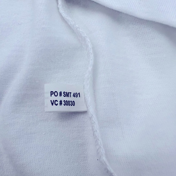 KARL LAGERFELD PARIS, WHITE TEE SHIRT, 100% COTTON, UNISEX, LARGE SIZE - Picture 16 of 16